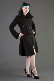 Fatal coat black fleece
