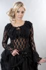 Brenda gothic long sleeve top in black lace