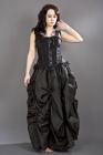 Jasmin overbust gothic corset in black taffeta