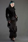 Pirate women's coat in black velvet